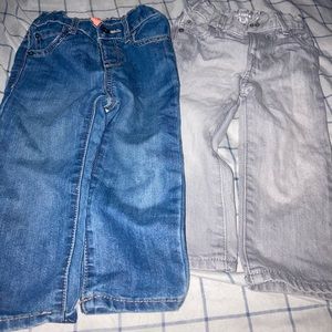 18-24months children place Jean blue &gray jeans